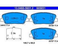 Brake pads 13.0460-5651.2 ATE for HYUNDAI KIA