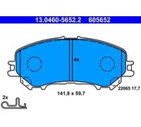 ATE Brake Pad Set 13.0460-5652.2, Disc Brake for Nissan KICKS II & QASHQAI II