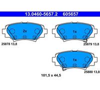 ATE 13.0460-5657.2 Brake pad set