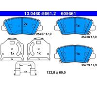 Brake pads 13.0460-5661.2 ATE for KIA CARENS IV K9 II