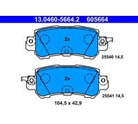 Brake pads 13.0460-5664.2 ATE for MAZDA CX-5 CX-3