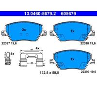 Brake pads 13.0460-5679.2 ATE for FIAT TIPO Saloon TIPO Hatchback TIPO Estate