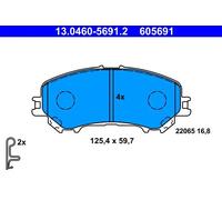 Brake pads 13.0460-5691.2 ATE for NISSAN RENAULT