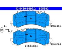 Brake pads 13.0460-5692.2 ATE for AUDI VW