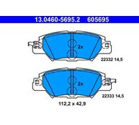 ATE 13.0460-5695.2 Brake pad set