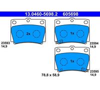 Brake pads 13.0460-5698.2 ATE for MITSUBISHI CHALLENGER / SHOGUN SPORT I