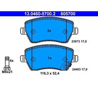 Brake pads 13.0460-5700.2 ATE for SUZUKI OPEL