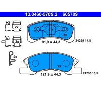 ATE 13.0460-5709.2 Brake pad set