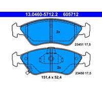 ATE 13.0460-5712.2 Brake pad set