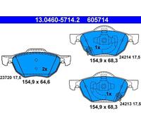 NEW DISC BRAKE PADS SET FOR HONDA ACCORD VII CL CN K20A6 K24A3 N22A1 ATE
