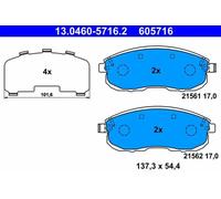 ATE 13.0460-5716.2 Brake pad set