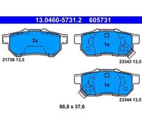 Brake pads 13.0460-5731.2 ATE for HONDA CIVIC VI Hatchback CIVIC VI Saloon