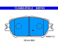 ATE 13.0460-5743.2 Brake pad set