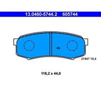 ATE 13.0460-5744.2 Brake pad set