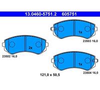 Brake pads 13.0460-5751.2 ATE for NISSAN PATROL GR Mk II Wagon