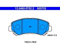 Brake pads 13.0460-5752.2 ATE for NISSAN SUZUKI