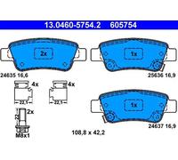 DISC BRAKE PADS SET FOR HONDA CR V III RE K24Z4 K24Z1 R20A2 K24A1 N22A2 ATE