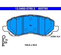 Brake pads 13.0460-5760.2 ATE for MITSUBISHI CHRYSLER JEEP PEUGEOT CITROËN