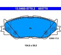 ATE Brake pad set 13.0460-5770.2 Brake pads,Brake pad set, disc brake LEXUS,IS II (GSE2_, ALE2_, USE2_),IS III (GSE3_, AVE3_),IS C (GSE2_)