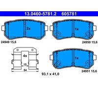 ATE 13.0460-5781.2 Brake pad set