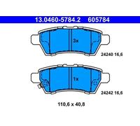 ATE 13.0460-5784.2 Brake pad set