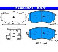 Brake pads 13.0460-5787.2 ATE for SUBARU IMPREZA Saloon FORESTER IMPREZA Estate