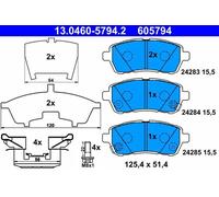ATE Brake Pad Set 13.0460-5794.2 – Disc Brake, Fits DAIHATSU Materia 1.3