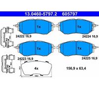 Brake pads 13.0460-5797.2 ATE for SUBARU OUTBACK LEGACY IV Estate LEGACY IV