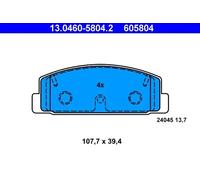ATE 13.0460-5804.2 Brake pad set