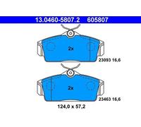 ATE 13.0460-5807.2 Brake pad set