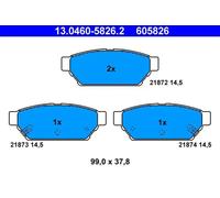 ATE 13.0460-5826.2 Brake pad set