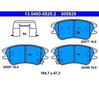 Brake pads 13.0460-5829.2 ATE for HYUNDAI AMICA / ATOZ