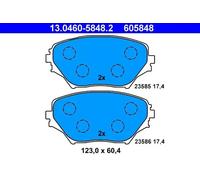 Brake pads 13.0460-5848.2 ATE for TOYOTA RAV 4 Mk II