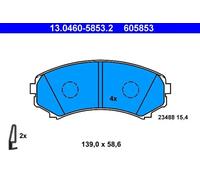 ATE 13.0460-5853.2 Brake pad set
