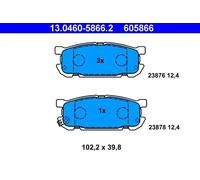 Brake pads 13.0460-5866.2 ATE for MAZDA MX-5 Mk II