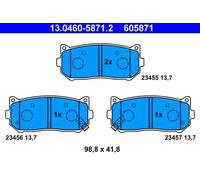 ATE 13.0460-5871.2 Brake pad set
