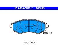 Fits ATE 13.0460-5899.2 Brake Pad Set, disc brake UK Stock