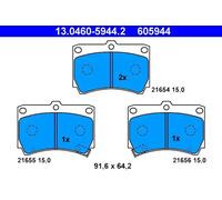 ATE 13.0460-5944.2 Brake Pad Set, disc brake for KIA,MAZDA