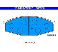 BRAKE PAD SET DISC BRAKE 13.0460-5960.2 FOR NISSAN PATROL/III/2/Station/Wagon