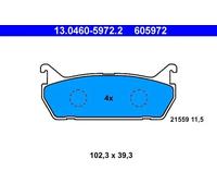 ATE 13.0460-5972.2 Brake pad set