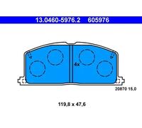 Brake pads 13.0460-5976.2 ATE for TOYOTA STARLET COROLLA Liftback COROLLA TERCEL