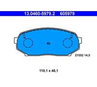 Brake Pad Set, disc brake ATE 13.0460-5979.2 for MAZDA MX-5 I (NA) 1.6 1990-1994