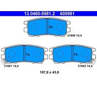 ATE 13.0460-5981.2 Brake pad set