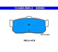 BRAKE PAD SET DISC BRAKE 13.0460-5983.2 FOR NISSAN ALMERA/II/Hatchback MAXIMA