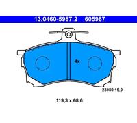 BRAKE PAD SET DISC BRAKE 13.0460-5987.2 FOR MITSUBISHI 4G92 1.6L F8QT 1.9L 4cyl
