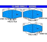 ATE 13.0460-5992.2 Brake pad set
