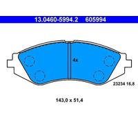 Brake pads 13.0460-5994.2 ATE for DAEWOO CHEVROLET