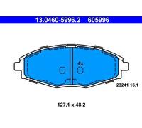 ATE Brake Pad Set 13.0460-5996.2 - Disc Brake - Fits Chevrolet/Daewoo Matiz 0.8