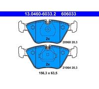 Brake Pad Set, disc brake ATE 13.0460-6033.2 for BMW 5 (E34) 2.0 1987-199