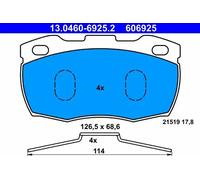 ATE 13.0460-6925.2 Brake pad set